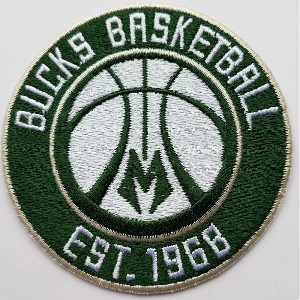 Milwaukee Bucks Logo Iron on Patch 7.8cm